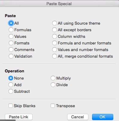 command keys for text on mac